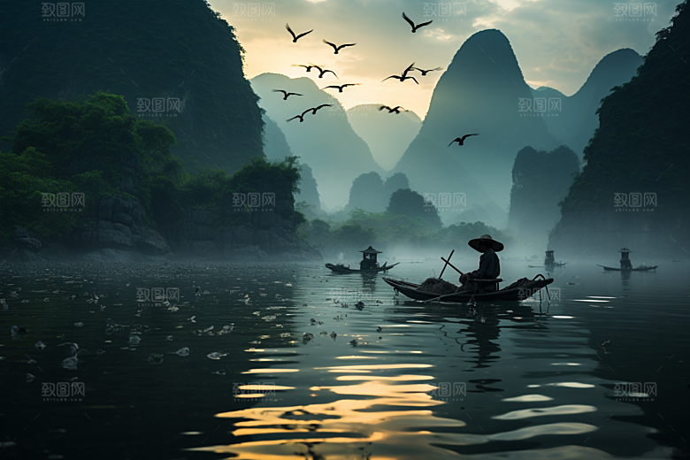 桂林山水精致大气摄影图