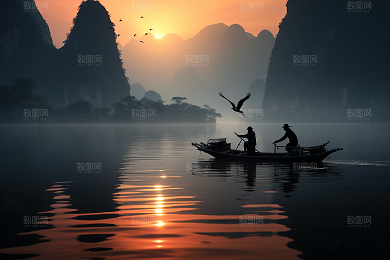 桂林山水精致大气摄影图