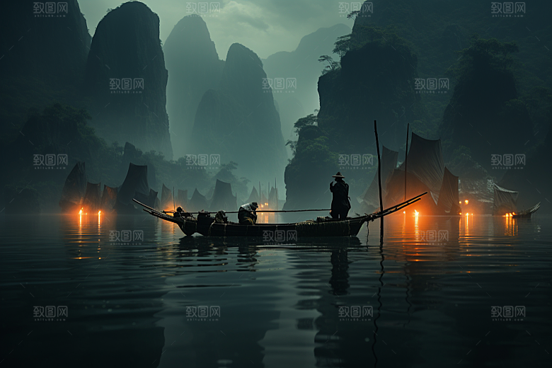 桂林山水唯美风光摄影图
