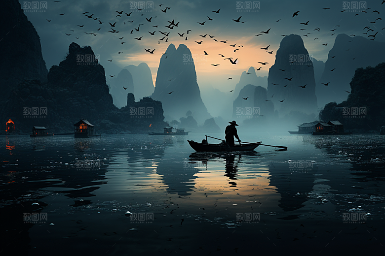 桂林山水精致风光摄影图