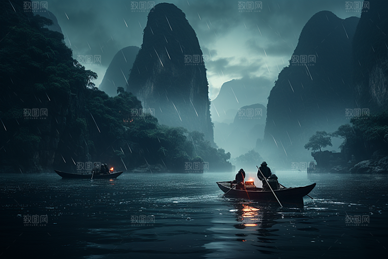 桂林山水广西高清摄影图