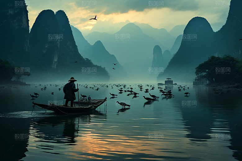 桂林山水大气自然摄影图