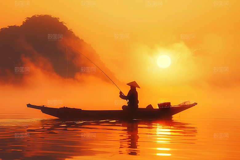 桂林山水漓江广西摄影图