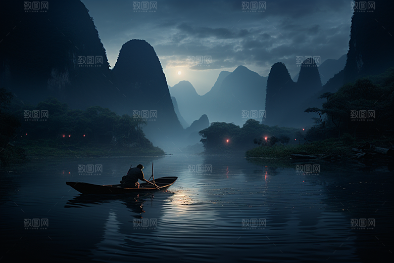 桂林山水高清自然摄影图