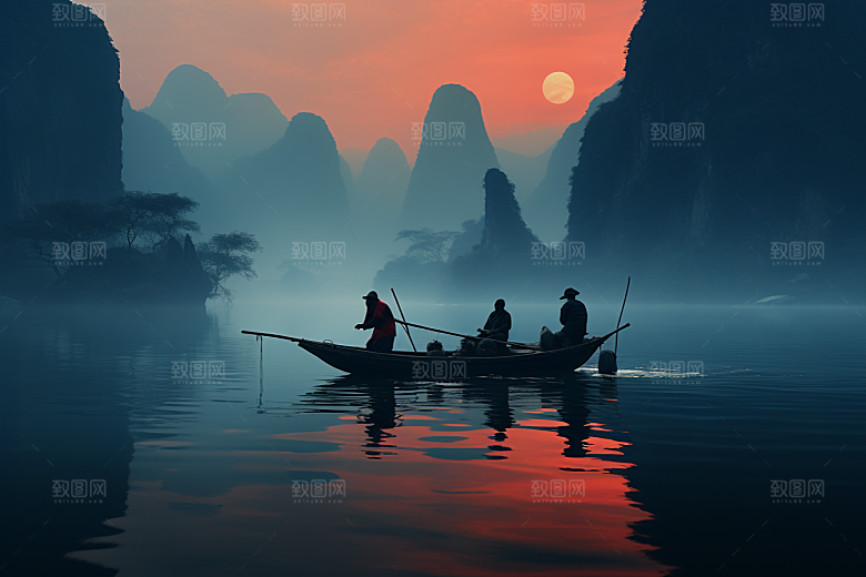 桂林山水大气唯美摄影图