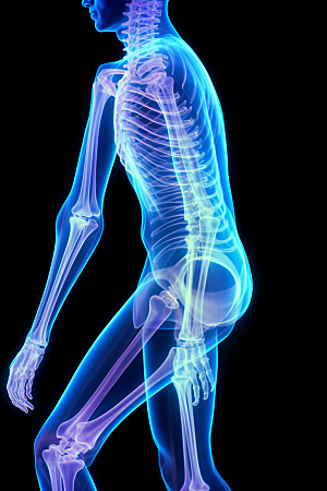 骨骼X光人体透视健康素材