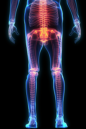 骨骼X光人体透视外科素材