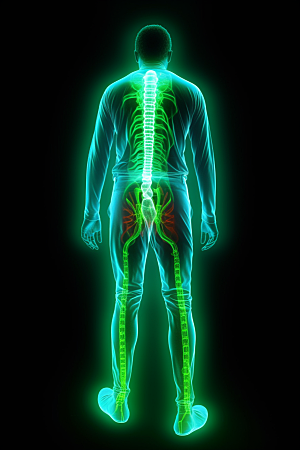 骨骼X光医学影像健康素材