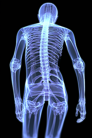 骨骼X光健康医疗素材