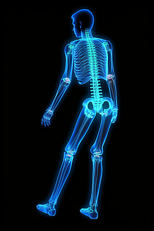 骨骼X光骨科人体透视素材