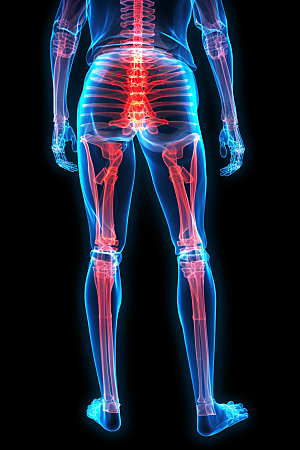 骨骼X光医学影像疾病治疗素材