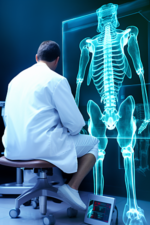 骨骼X光诊疗医学影像素材