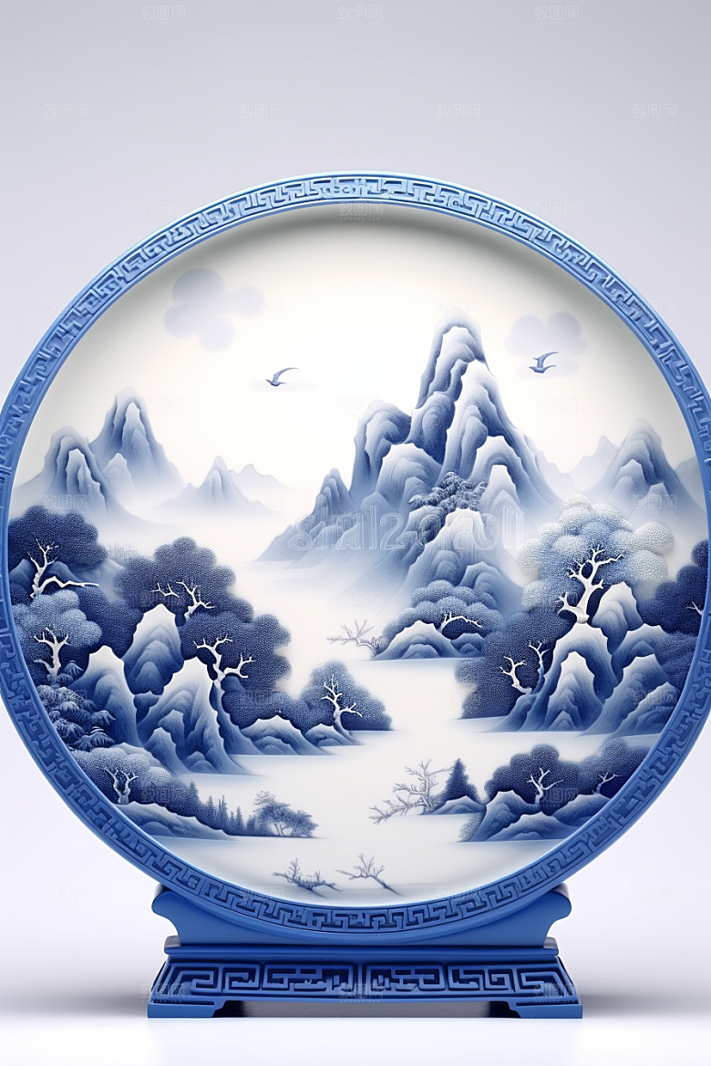 青花瓷器皿丹青瓷器