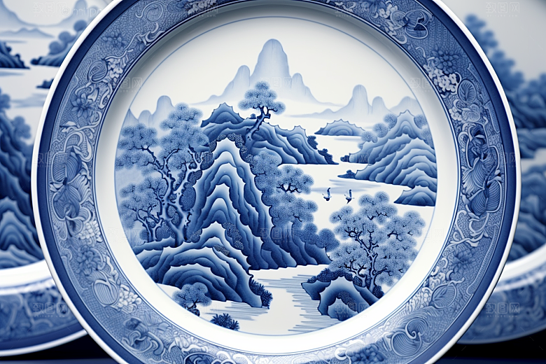 青花瓷丹青陶瓷瓷器