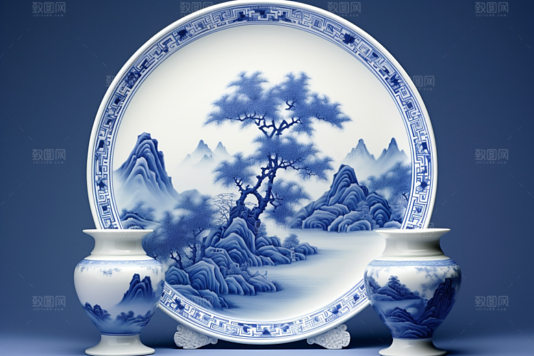 青花瓷陶瓷丹青瓷器