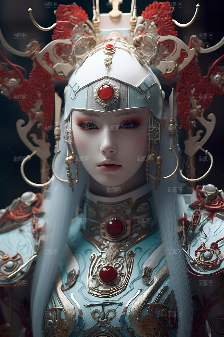 科幻国潮人物形象高清模型