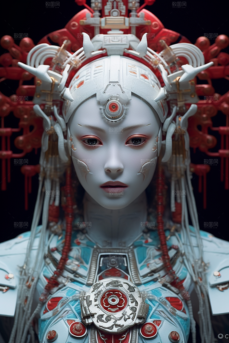 科幻国潮人物形象高清模型