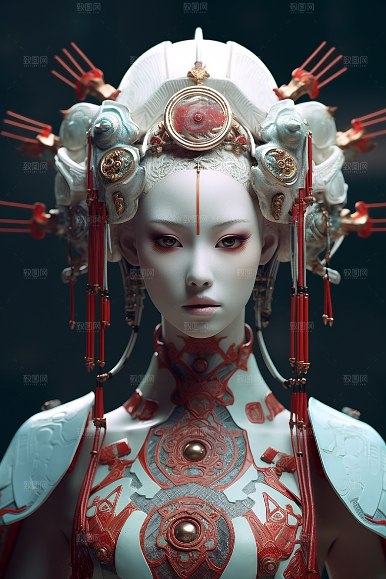 科幻国潮人物形象高清模型