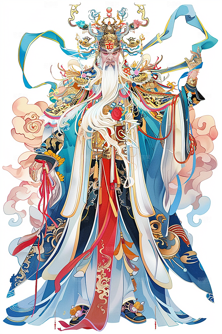 神话人物传统人物插画