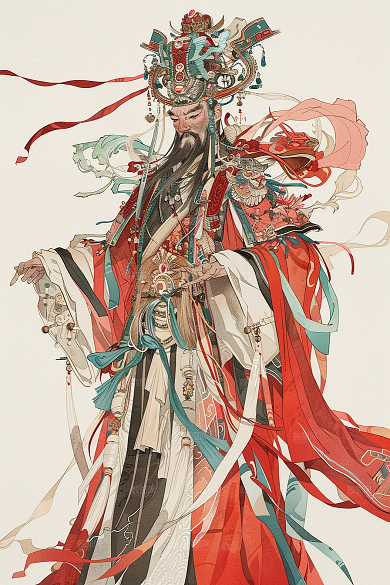 神话人物传说人物插画