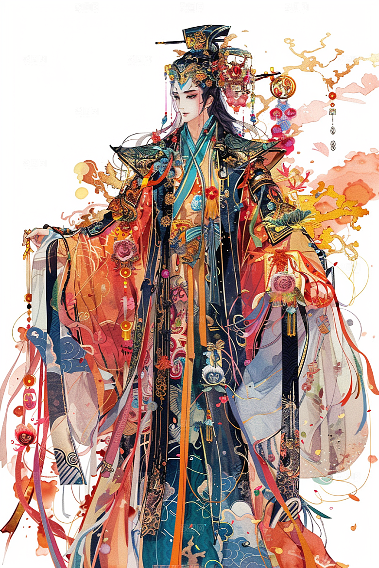神话人物幻想人物插画