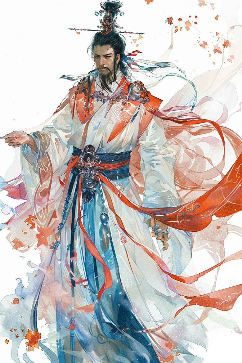 神话人物送神迎神插画
