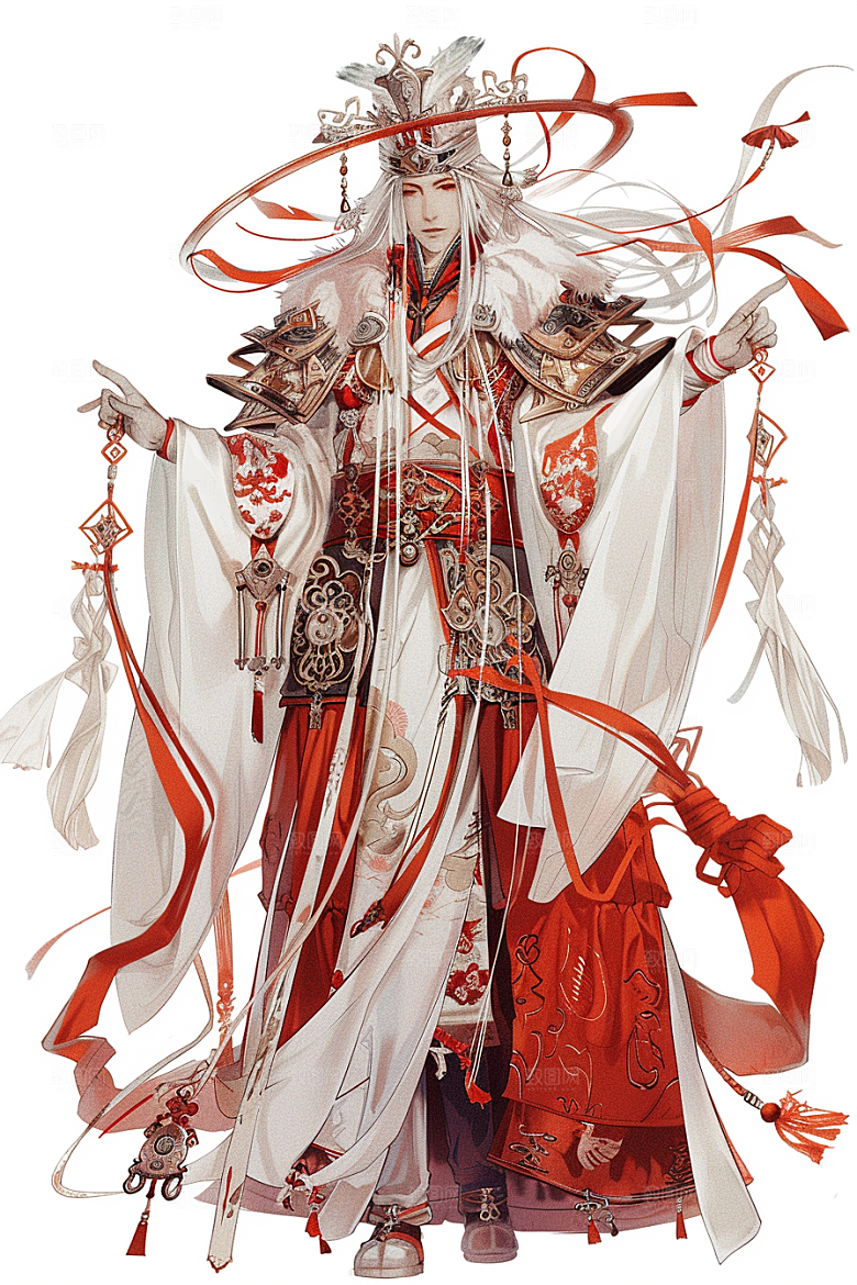 神话人物人物传统插画