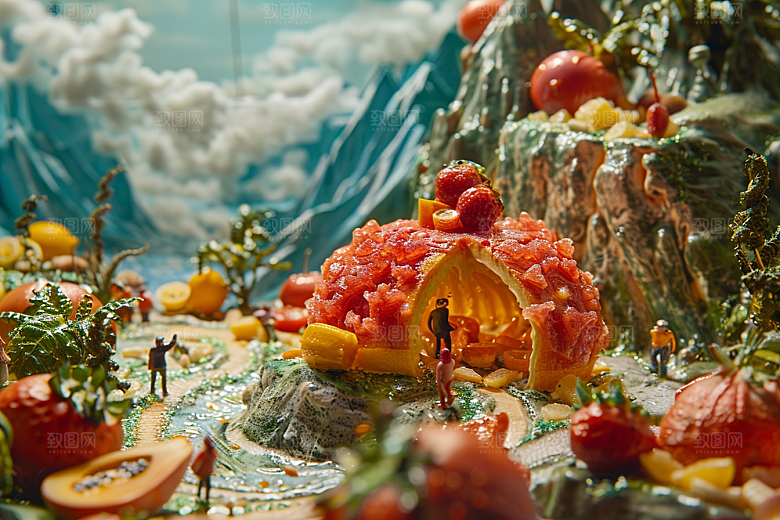 果蔬风景美食风光素材