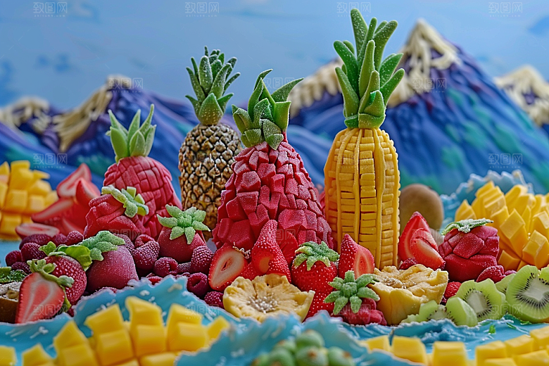 果蔬风景自然食材素材