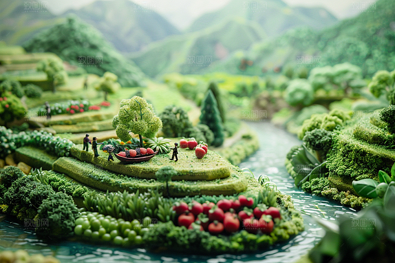 果蔬风景设计微距素材