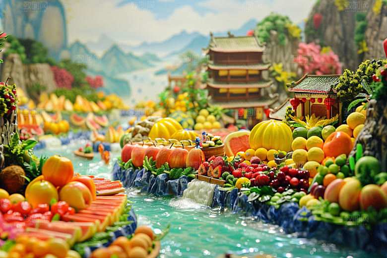 果蔬风景食材美食素材