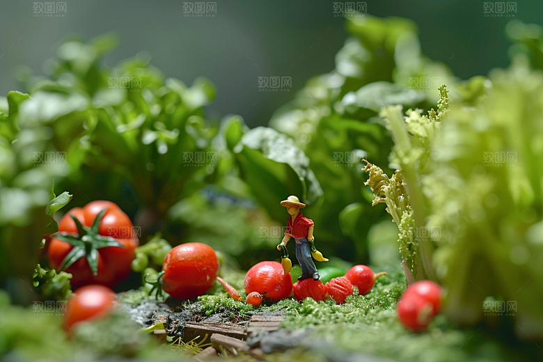 果蔬风景美食创意场景素材