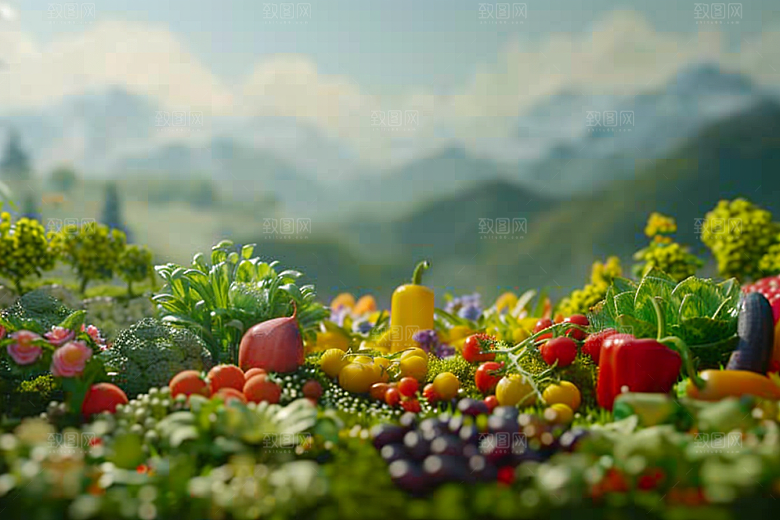 果蔬风景蔬菜水果微距素材