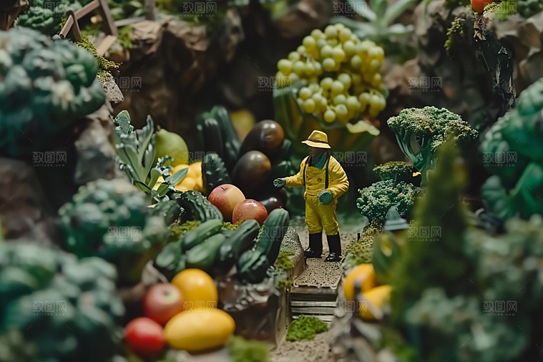 果蔬风景蔬菜水果山水素材
