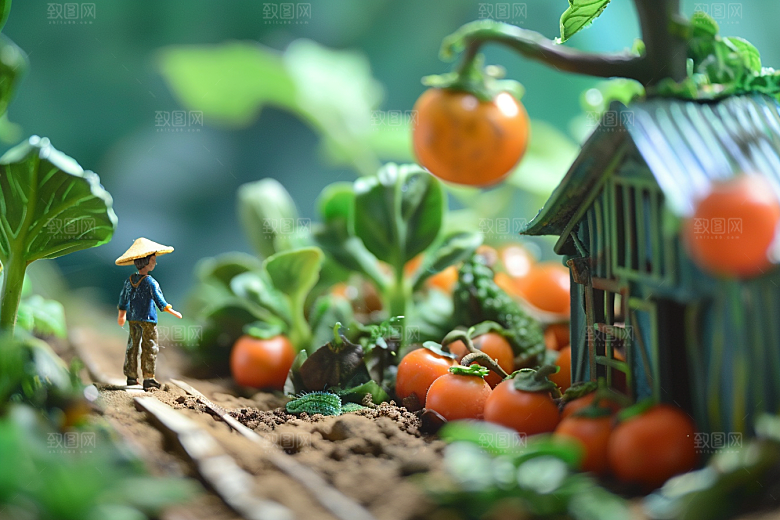 果蔬风景美食创意场景素材