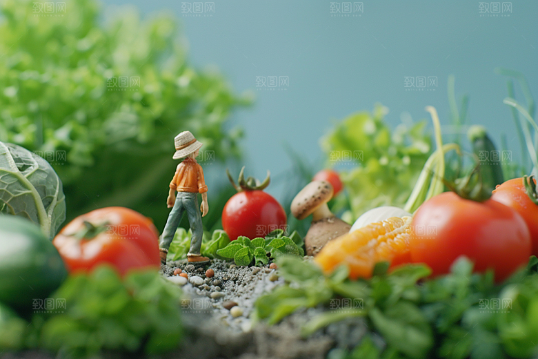 果蔬风景风光创意场景素材