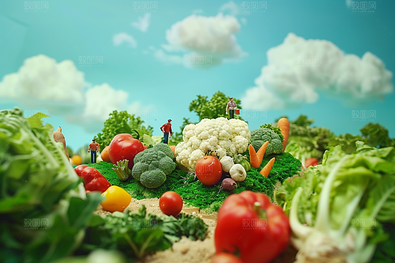 果蔬风景食物创意场景素材