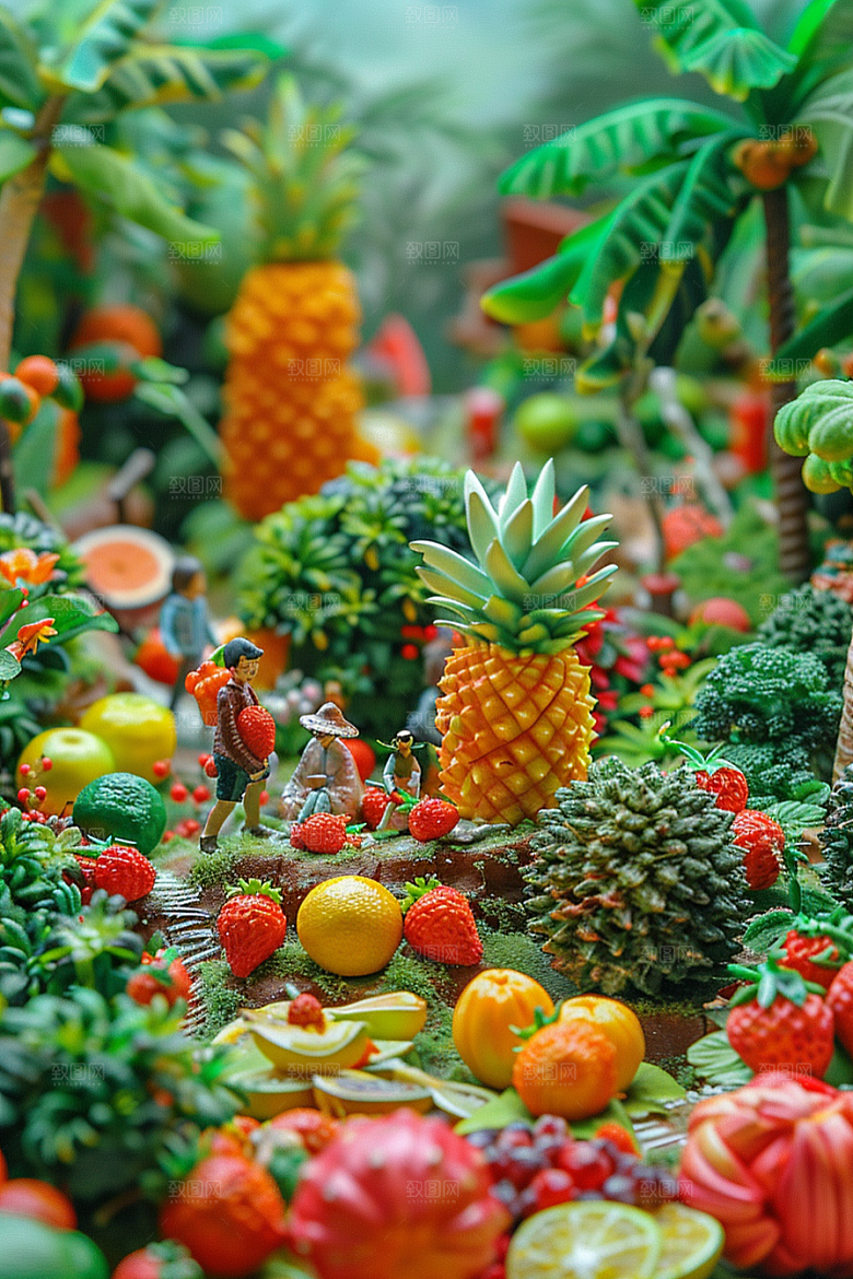 果蔬风景风光蔬菜水果素材