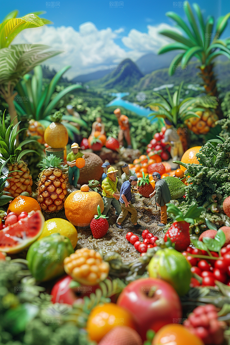 果蔬风景山水美食素材