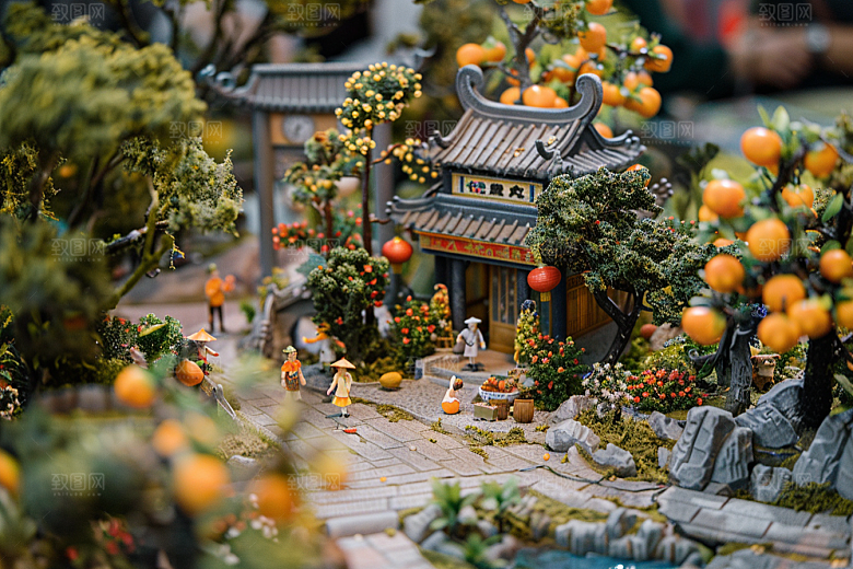 果蔬风景山水创意场景素材