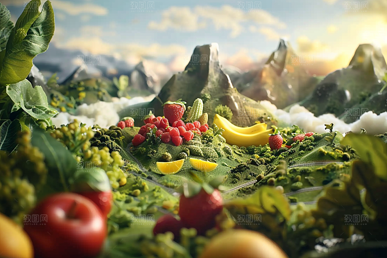 果蔬风景高清美食素材