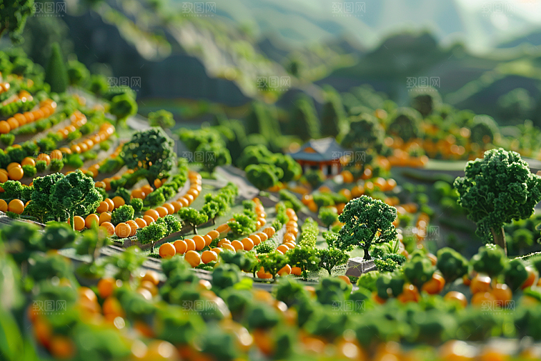 果蔬风景山川河流美食素材