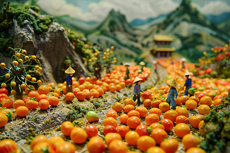 果蔬风景微距山水素材