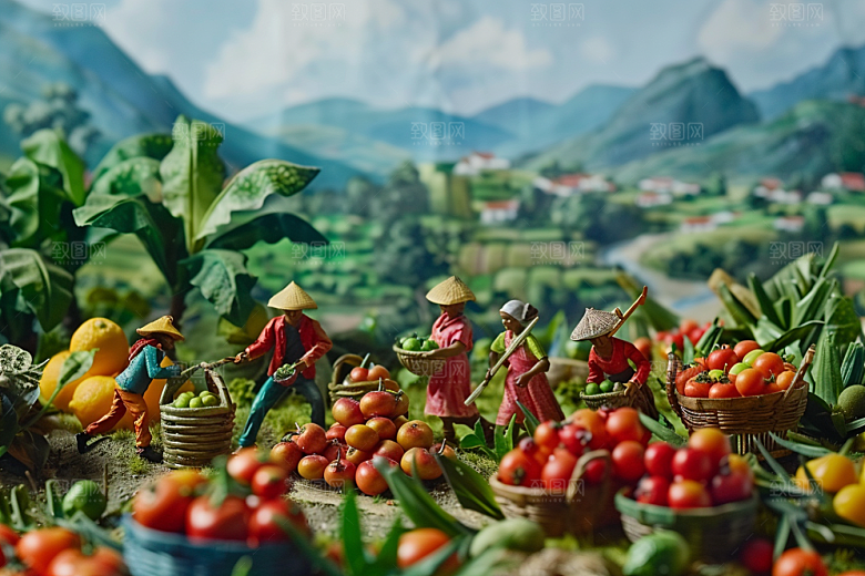 果蔬风景美食设计素材