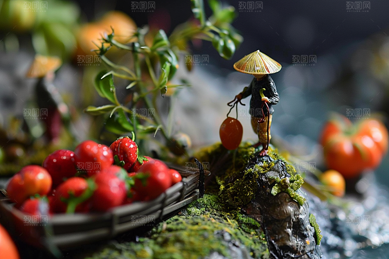 果蔬风景美食山川河流素材