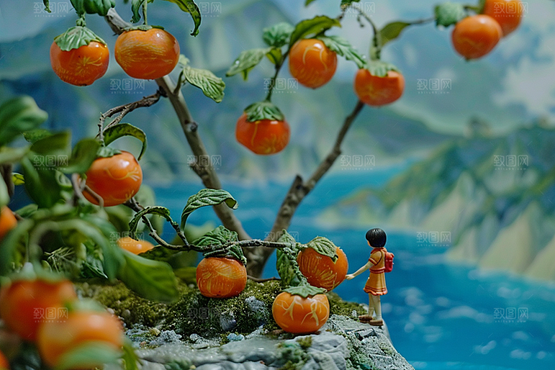 果蔬风景山川河流美食素材
