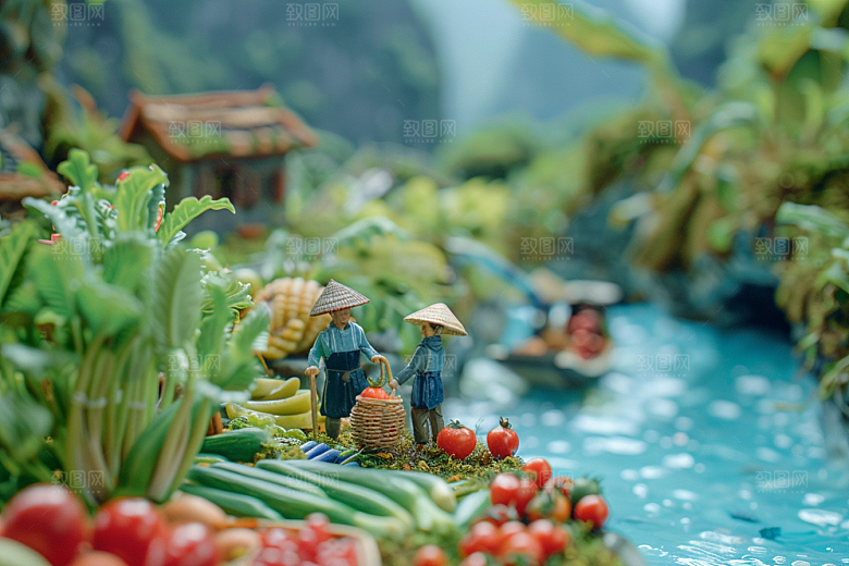果蔬风景山水设计素材