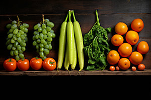 果蔬拼接美食新鲜摄影图