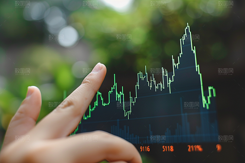 股市走向金融证券素材