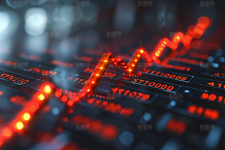 股市走向交易所图表素材